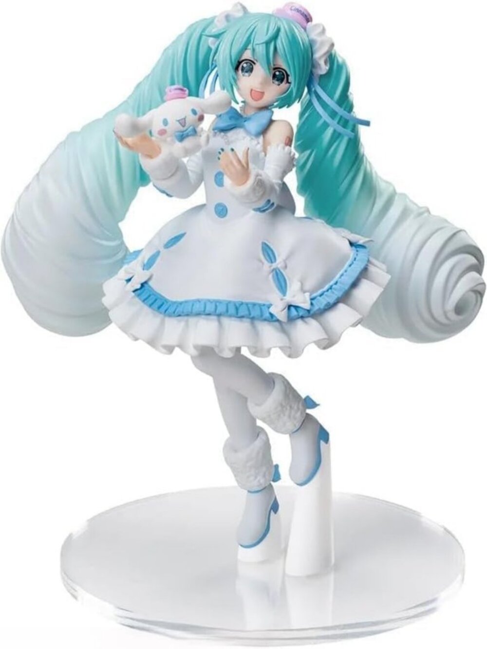 Luminasta Hatsune Miku x Cinnamorol White Dress Figure - Collectible Anime Toy